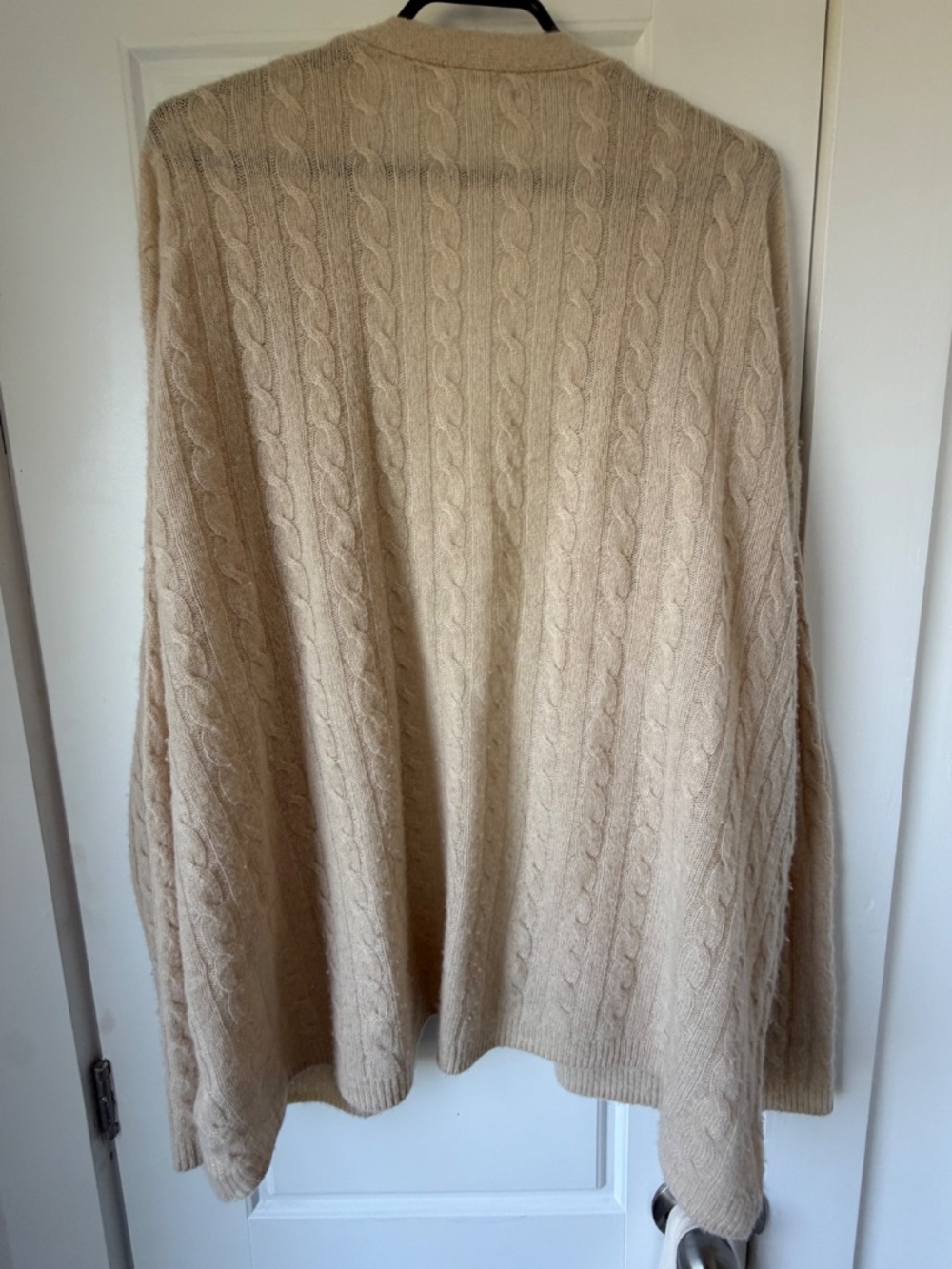 Reformation Giusta Oversized Cashmere Cardigan Eco Beige - Size XS - Picture 5 of 5